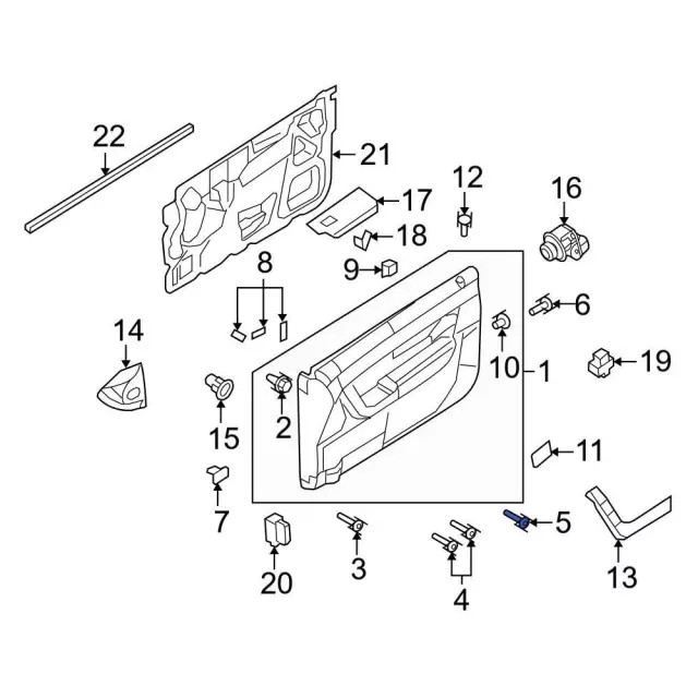 Genuine Ford Door Trim Panel Screw W505584S436
