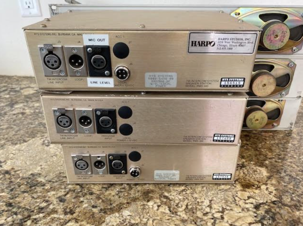 RTS Systems Intercom RMS300 w/ Micrphone & Speaker - From Oprah Winfrey studios