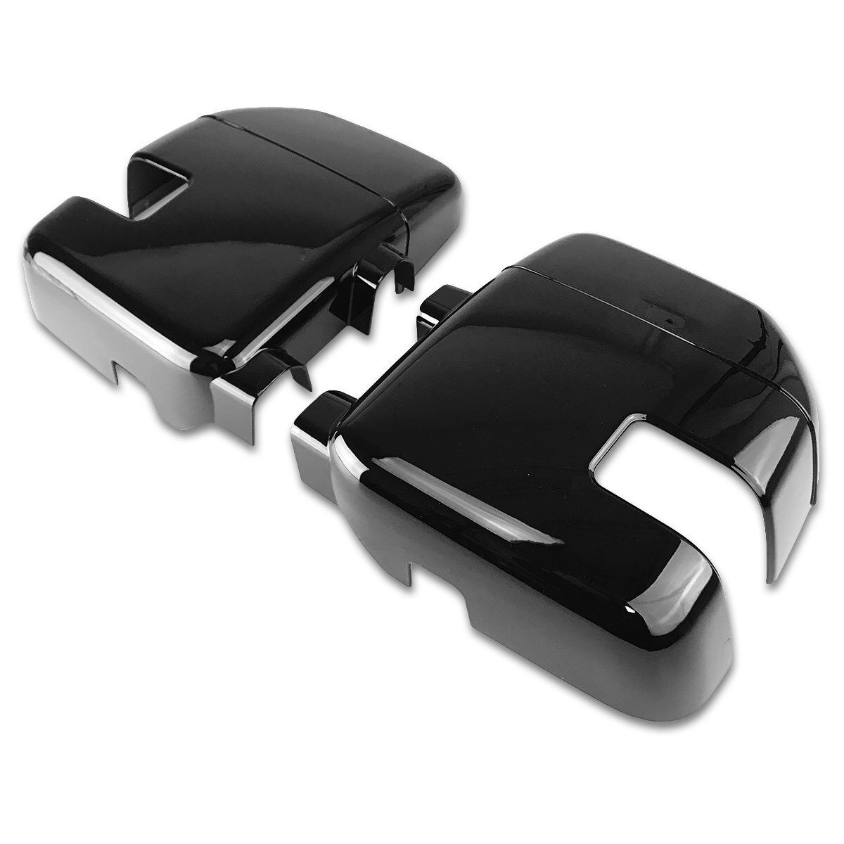 For 2017-2022 Ford F250 F350 F450 Super Duty Gloss Black Full Side Mirror Covers