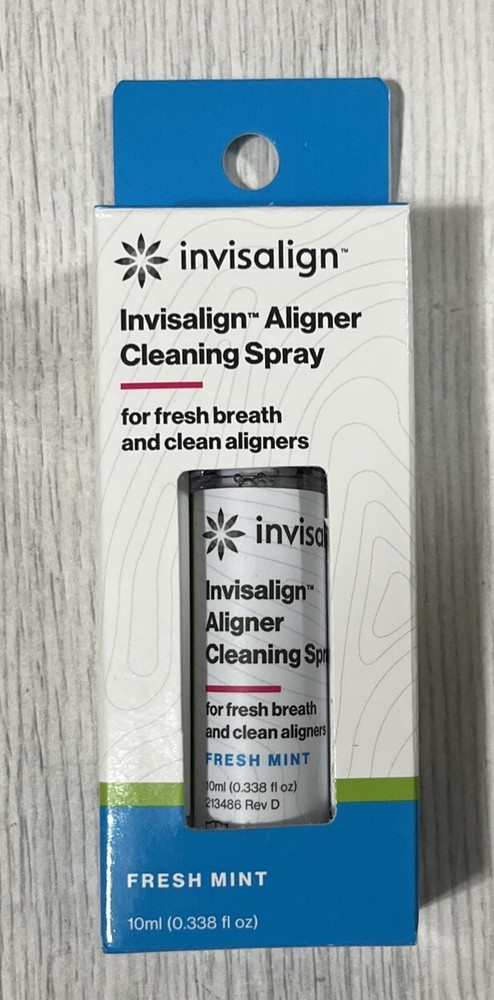Invisalign Aligner Cleaning Spray Fresh Mint 10 mL (0.33 fl oz) New