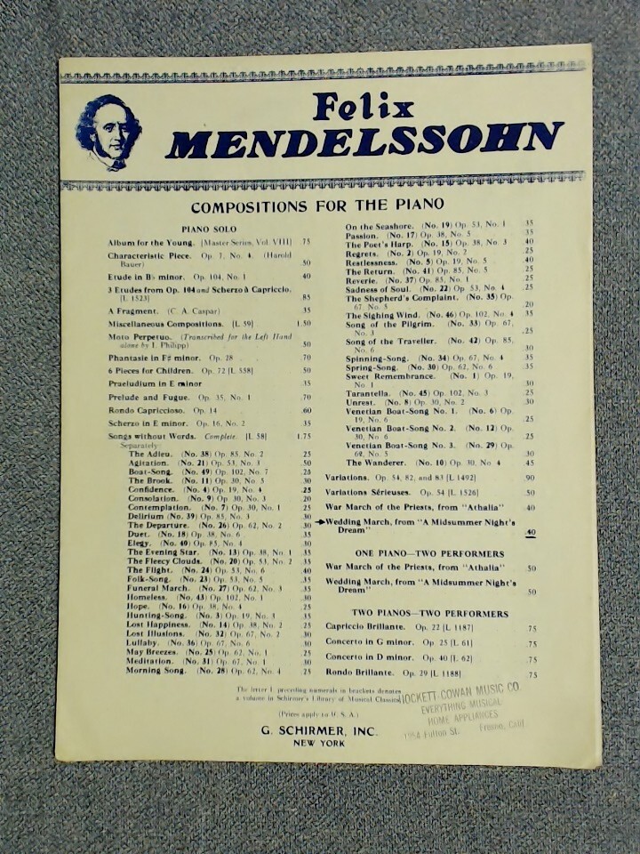Wedding March From Midsummer Night's Dream 2002