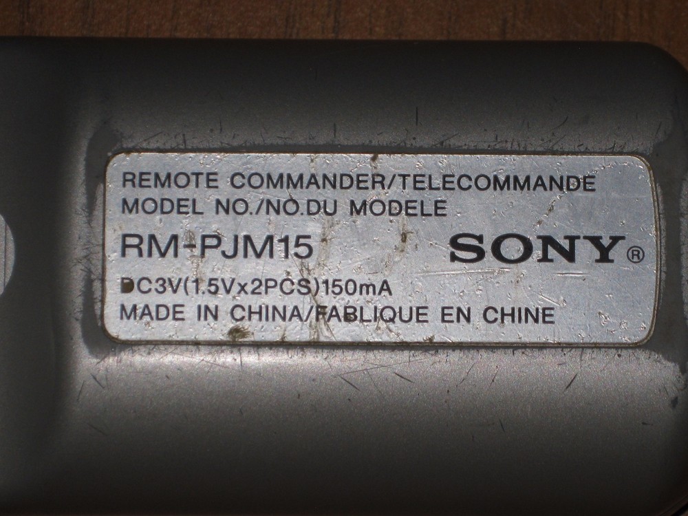 Sony Projector Remote Control RM-PJM15 w/ Integrated Laser Pointer