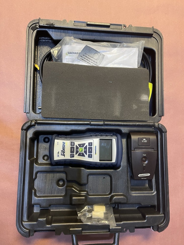 Bacharach Insight Plus Combustion Analyzer and Printer. Factory refurbished .