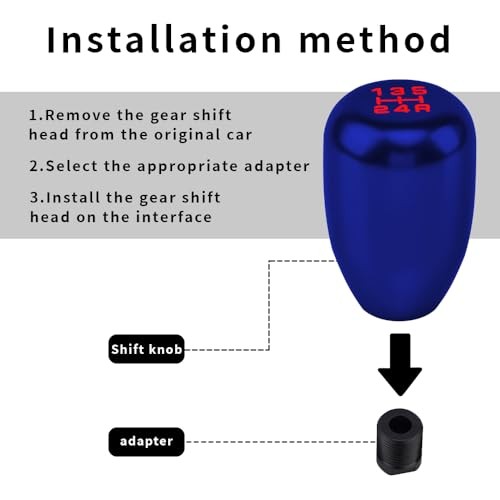 Car Gear Shift Knobs, Manual Gear Shift Knobs Replacement, Universal Car Blue