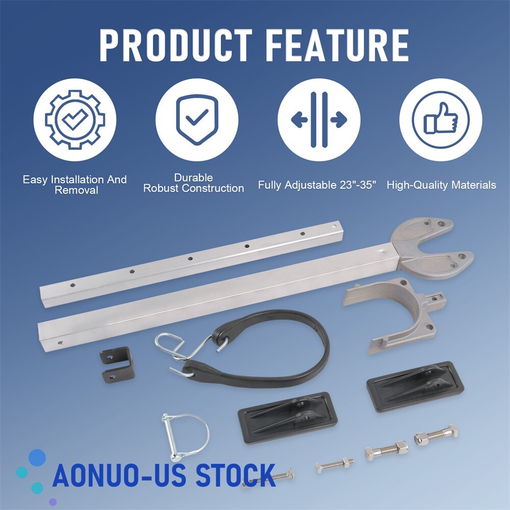 Adjustable Transom Saver Composite Head Holds Engine 400-RB 23-35"