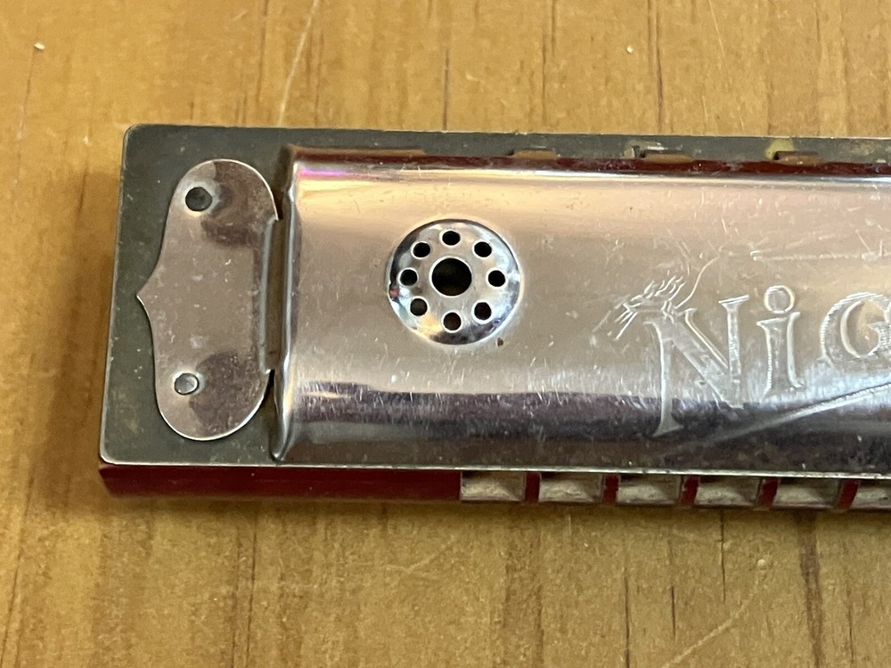 Nightingale Finest Quality Germany/US Harmonica Silver Tone