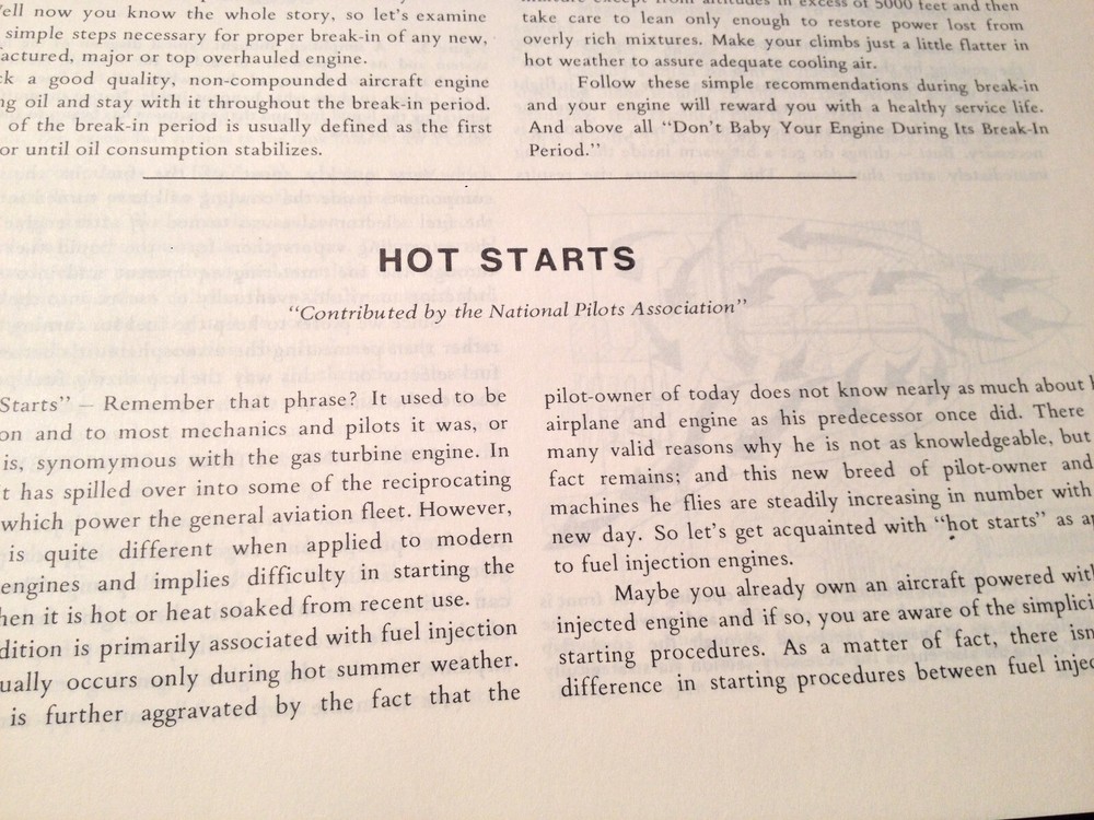 Continental "Tips On Engine Care" Booklet Manual.
