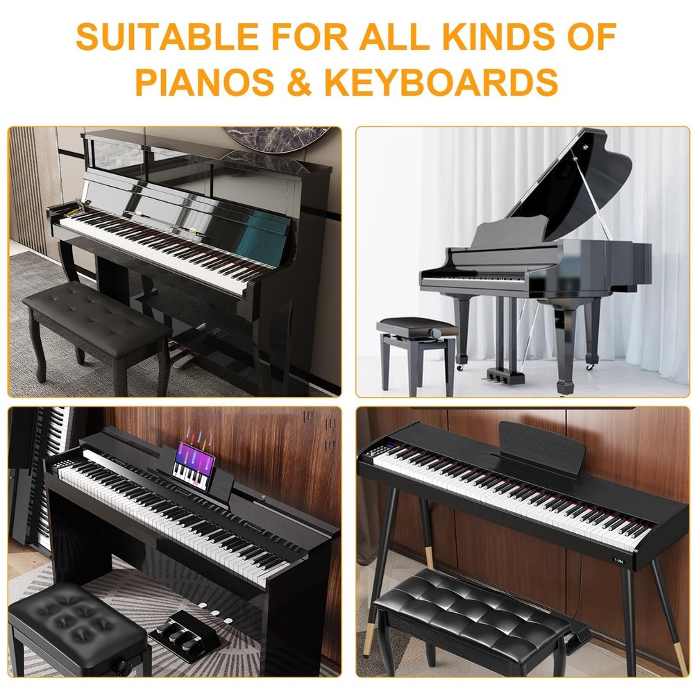 Basic Music Theory Posters Set, Piano Keyboard & Staff Notation Guide and Col...