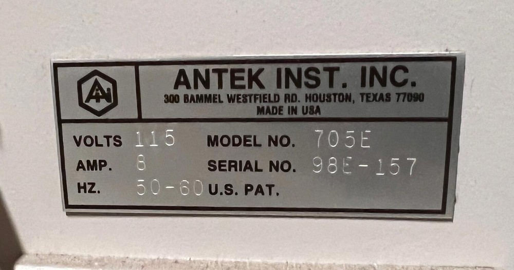 ANTEK Instruments Model 705e Chemiluminescent Nitrogen Detector CLND