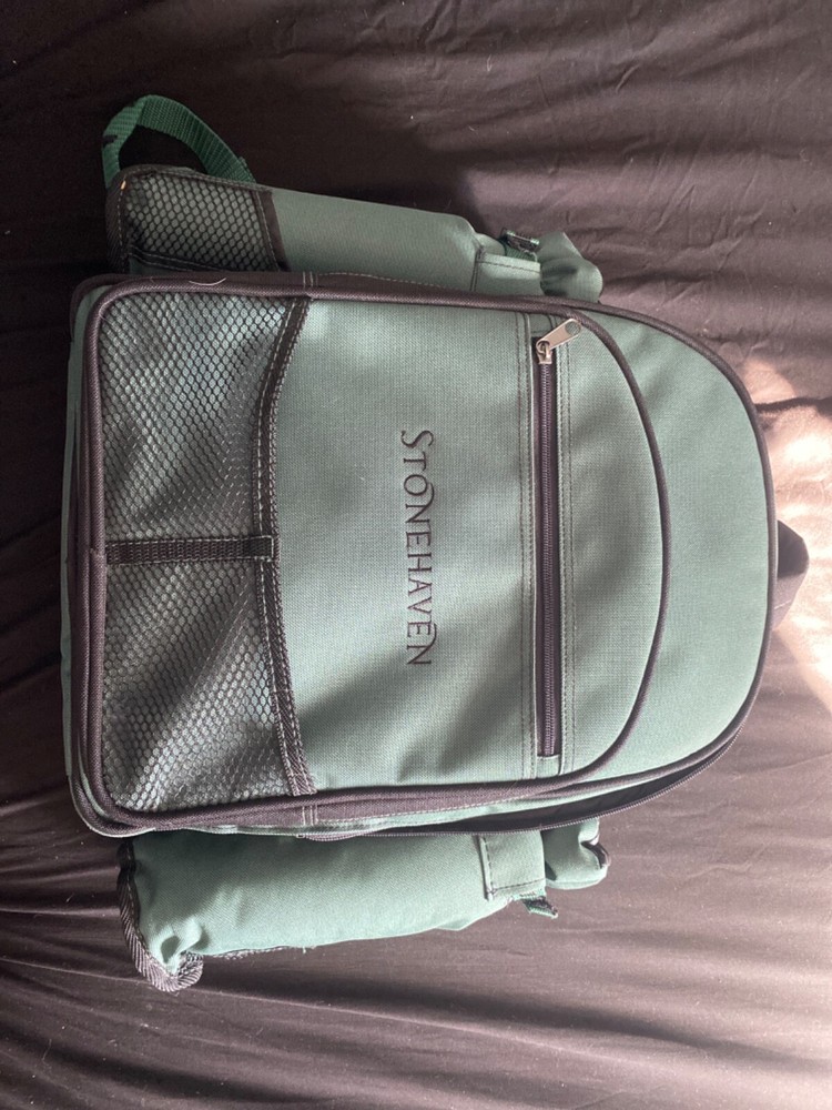 Stonehaven Picnic Back Pack with plates, utensils, etc.