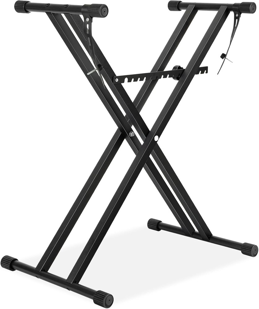 Double X Keyboard Stand - Adjustable Height 20.47-36.6 Inches, Adjustable Wid...
