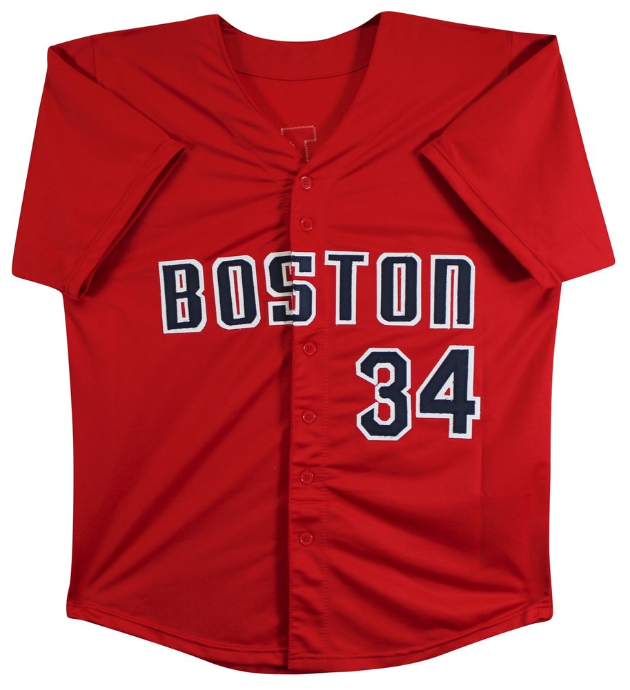 David Ortiz Authentic Signed Red Pro Style Jersey Autographed BAS