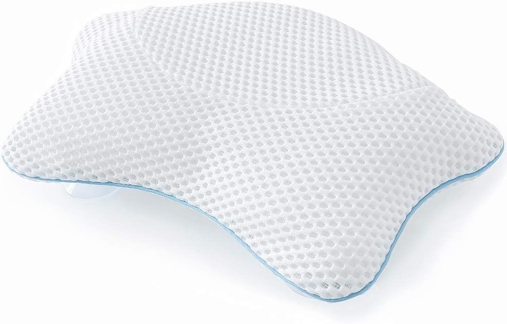Ergonomically Designed Bath Pillow with 4 Suction Cups - Ultimate Relaxation