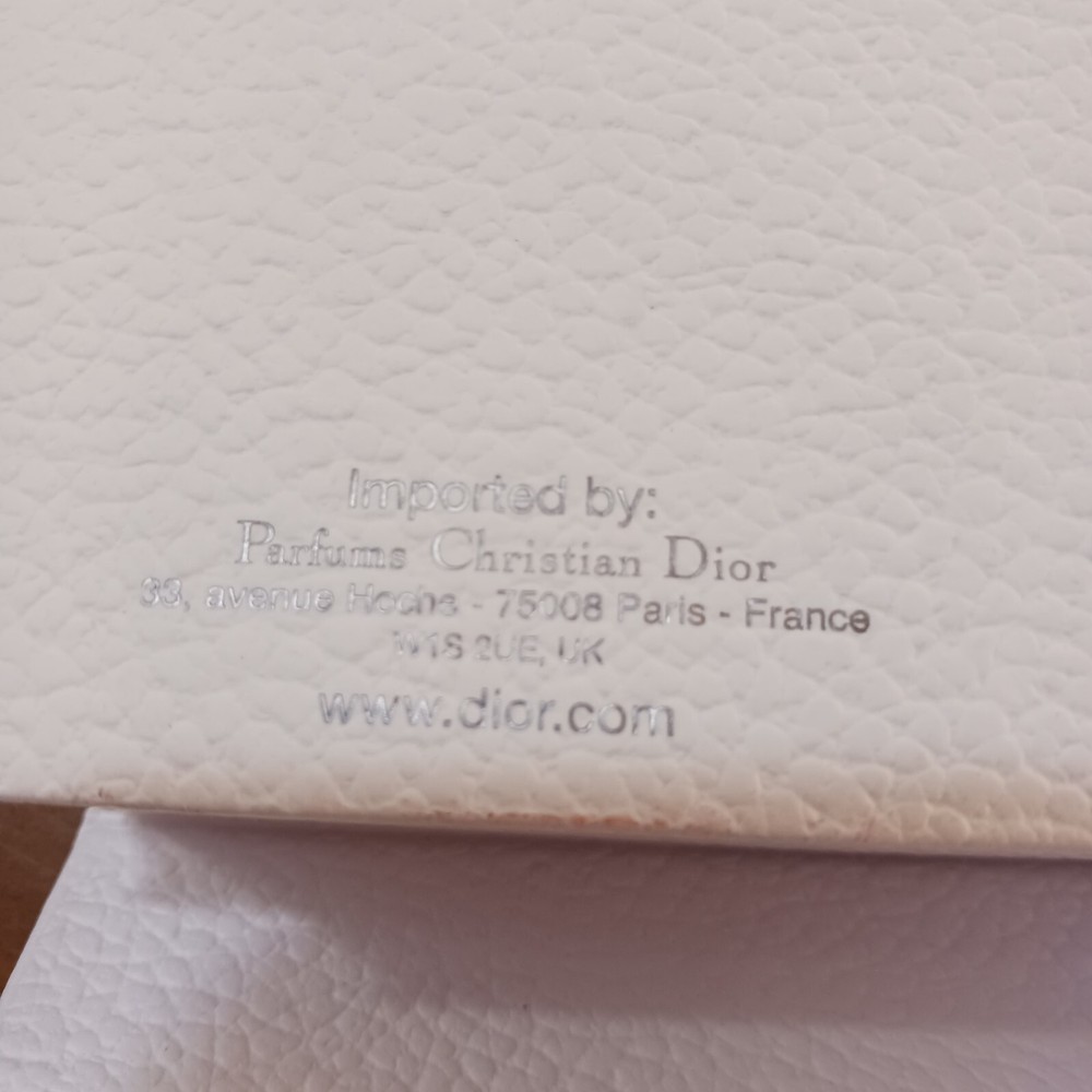 Empty Dior Box White Textured Pebbled Gift Box 10x10x2 Storage