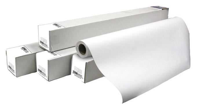 20 lb. Bond Plotter Paper Taped 36" x 500' 3" Core - 2 Rolls