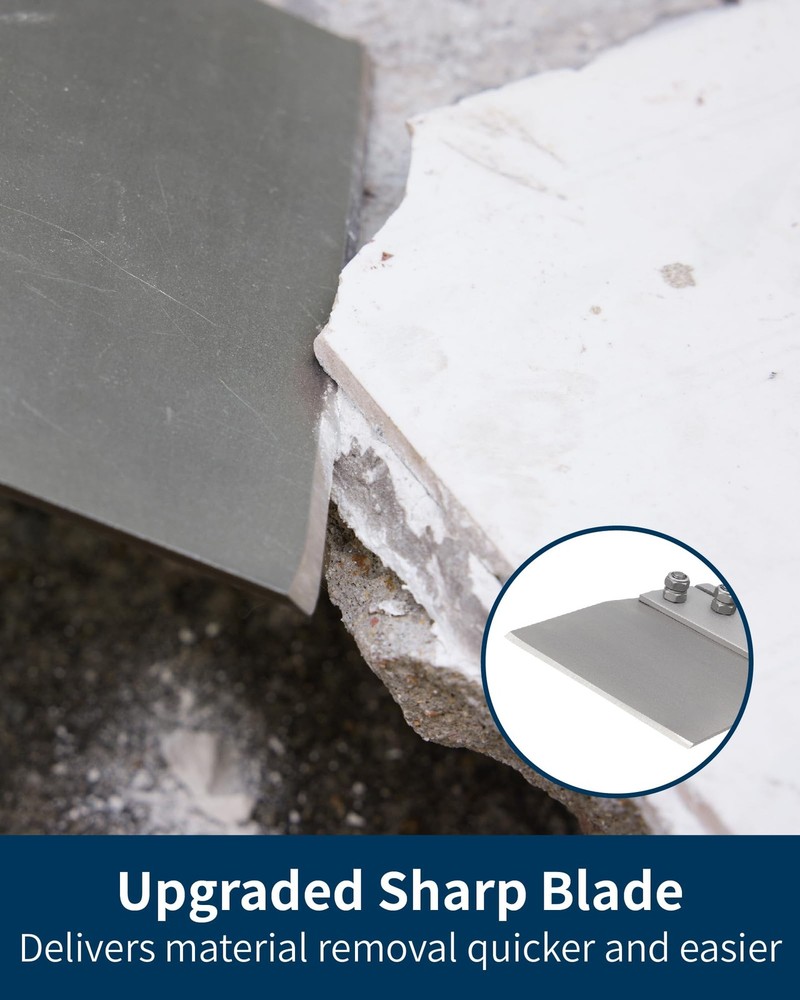 SDS Max Floor Scraper with Replaceable Blade, 6 Inch Thinset Removal Chisel B...