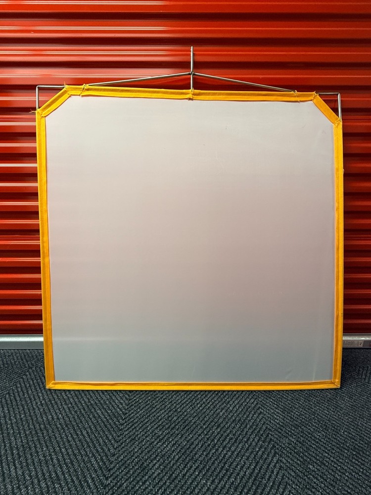 Matthews Solid Frame Scrim White Artificial Silk (48 x 48")