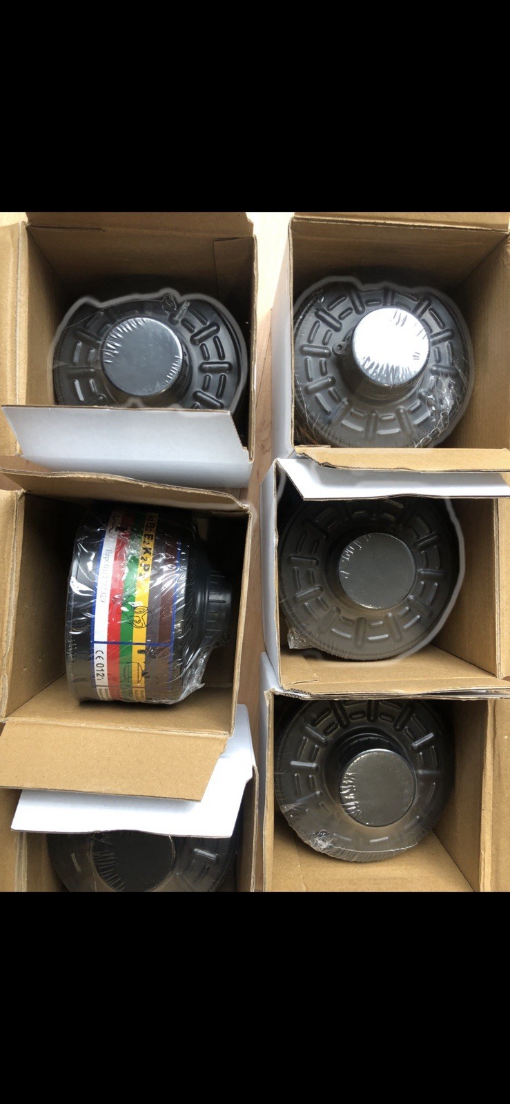 40mm Gas Mask Filter NBC CBRN Military Grade - 2029 Expiry - Sealed