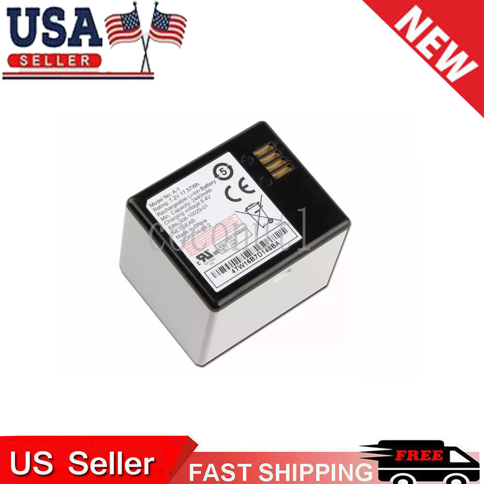 A-1 A-1B Battery for NETGEAR Arlo Pro Arlo Pro 2 308-10029-01 VMA4400 VMC4030