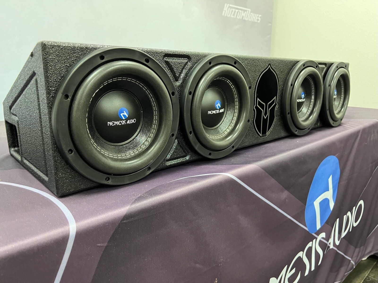 2018-2022 Jeep Gladiator 4x8” Subwoofer Box Front Fire Ported Under Rear Seat