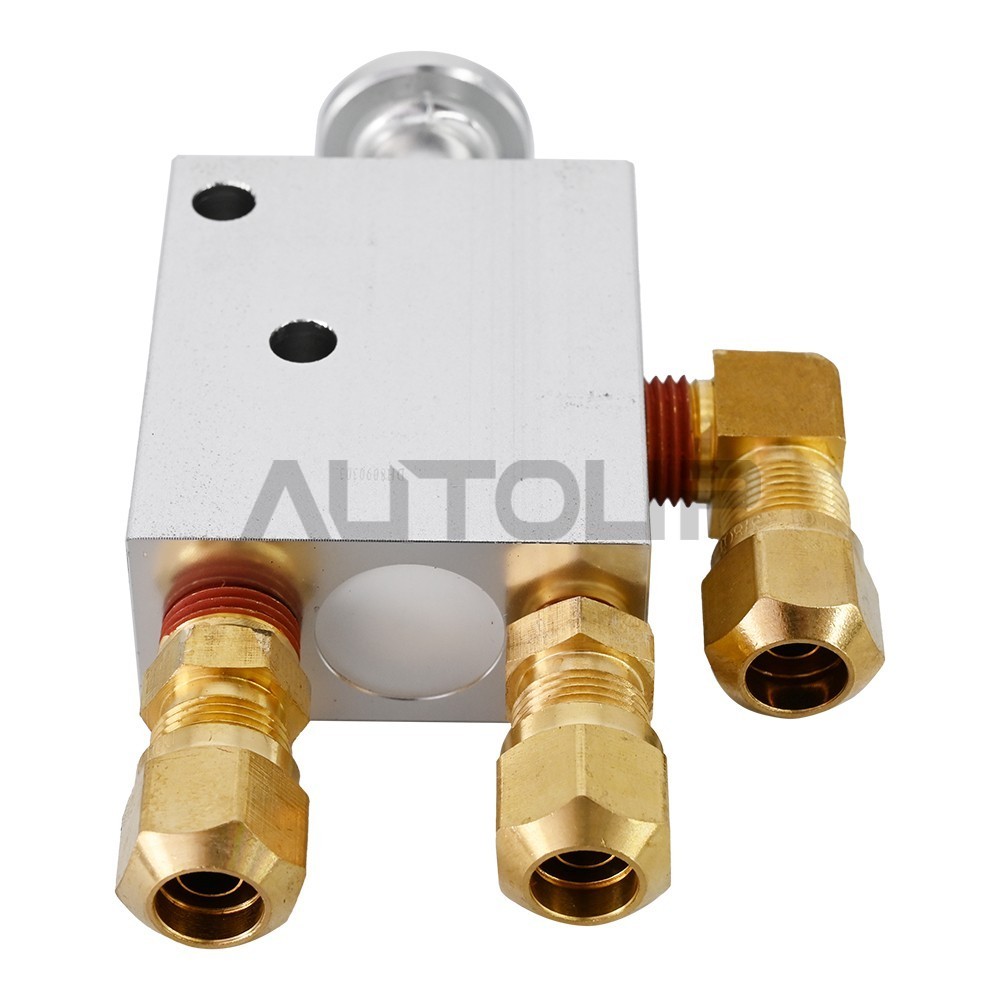 New 3-Way Auto Reset Valve w/Fittings Replaces For Hendrickson VS25224 VS25223