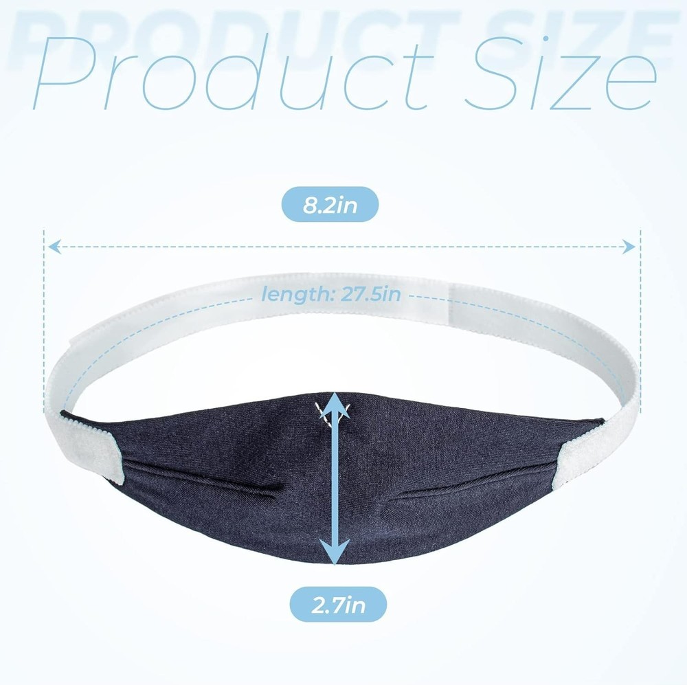 Adjustable Anti-Snoring Chin Strap for ResMed - 2 Pack, Comfortable & Effective