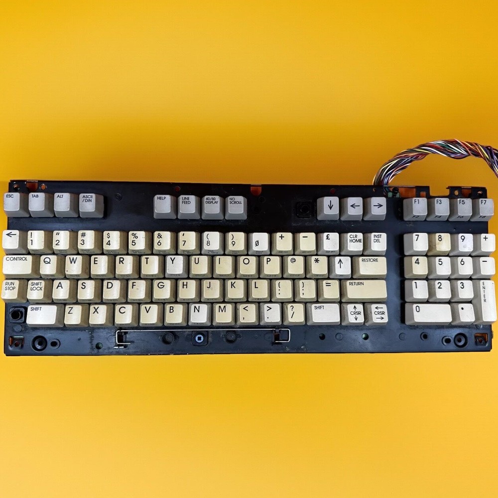 Commodore 128 Keycap, Spring And Plunger Set Combined Postage Keycaps Key