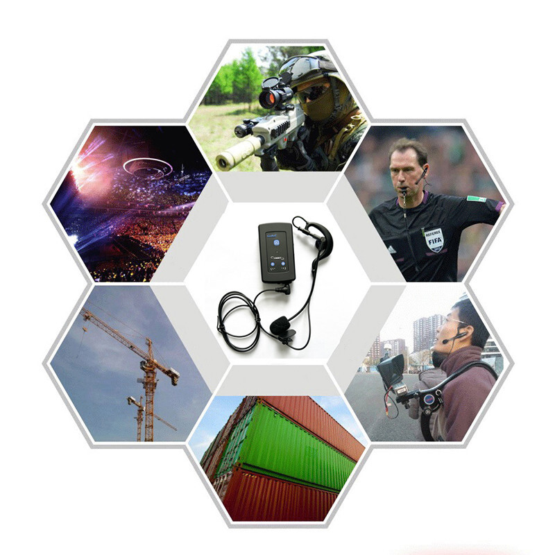 Full Duplex Bluetooth Football Soccer Referee Intercom Headset Kit