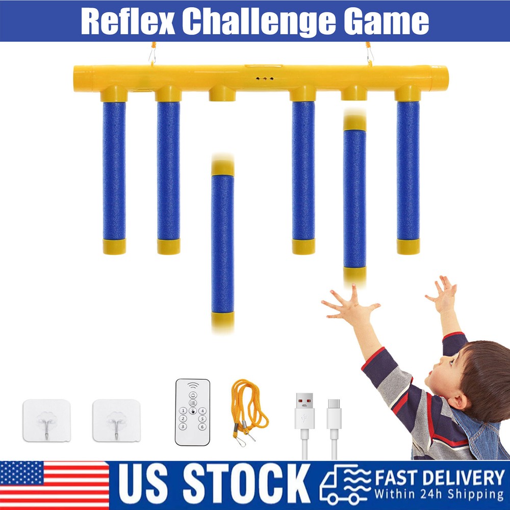 Reflex Challenge Game,Falling Sticks Game, New Hand Eye Coordination Training US