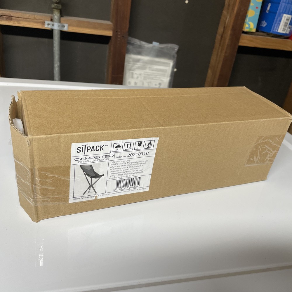 SITPACK CAMPSTER PORTABLE CHAIR JET BLACK