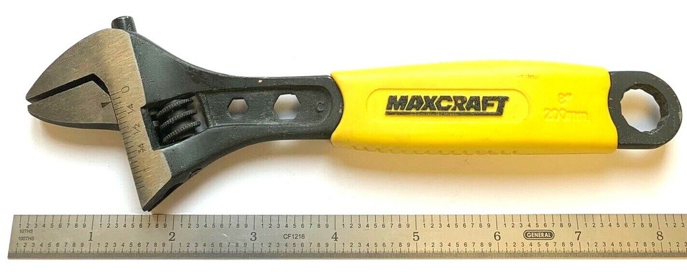 MAXCRAFT 8" ADJUSTABLE WRENCH #62304 - NEW!
