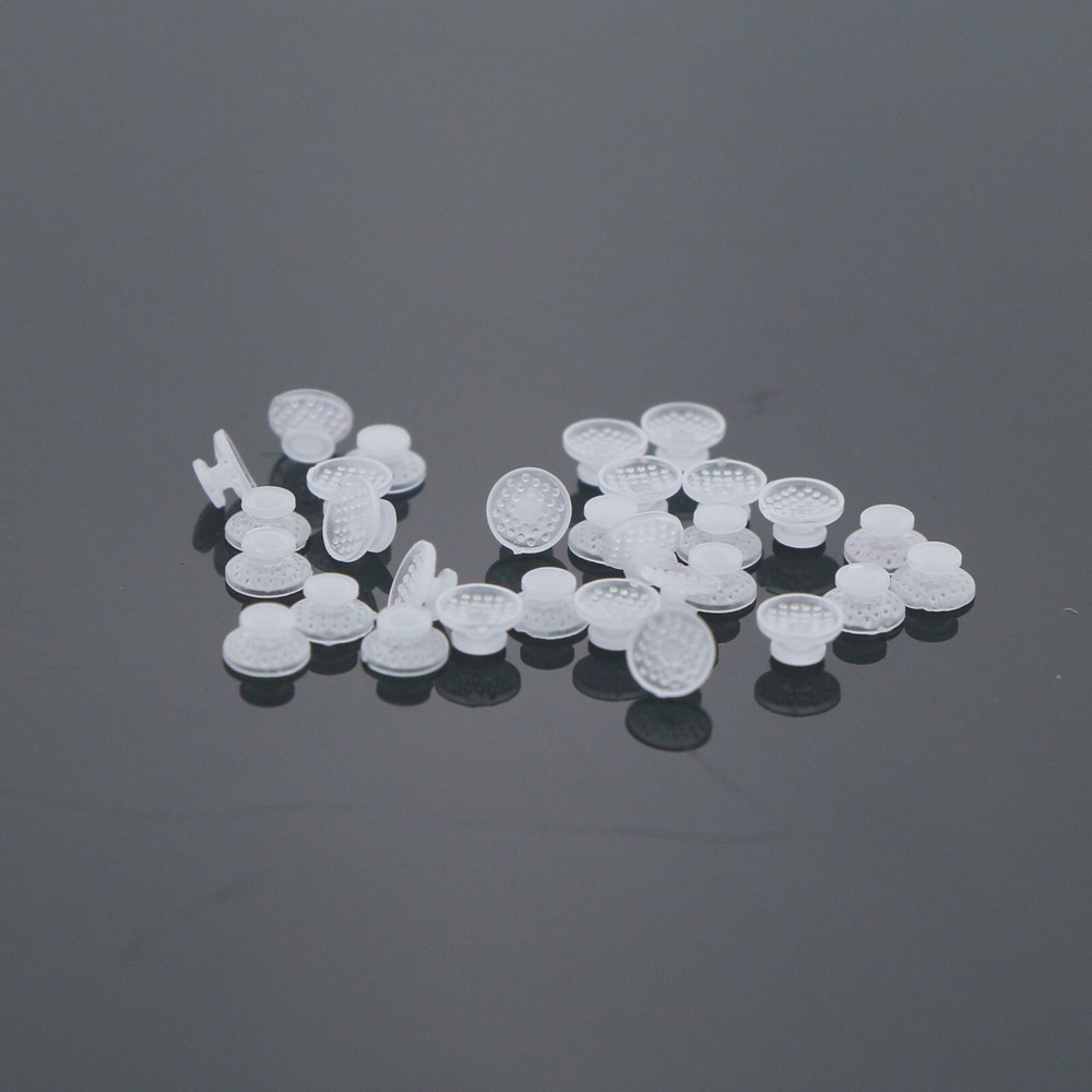 10Pcs Dental Orthodontic Ceramic Clear Lingual Button Bondable Round Base