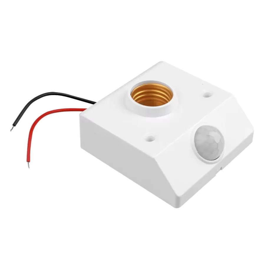 5Pcs E26/E27 PIR Motion Sensor Light Socket 50W Infrared Lamp Holder