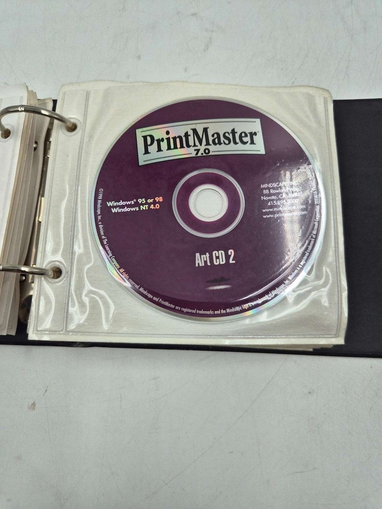 Gateway Software Storage Binder Microsoft Windows 98 WordPerfect 8 Used