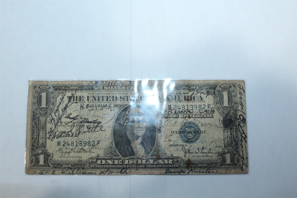 Vintage 1935D $1 US Silver Certificate