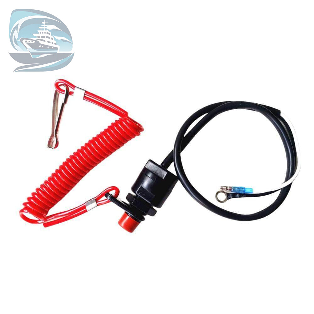 6E9-82575-09 Kill Stop Switch Safety Lanyard for Yamaha Outboard Motor 15-40HP