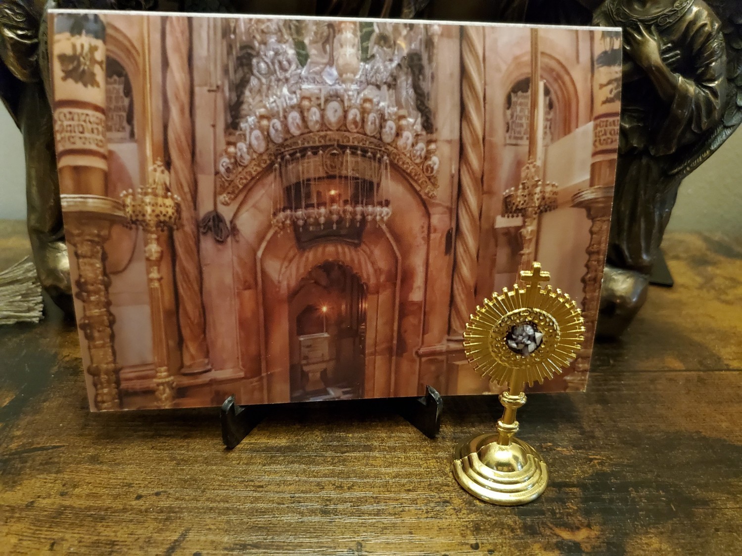Tomb of Jesus Reliquary with Stone From Tomb of Jesus Holy Sepulchre