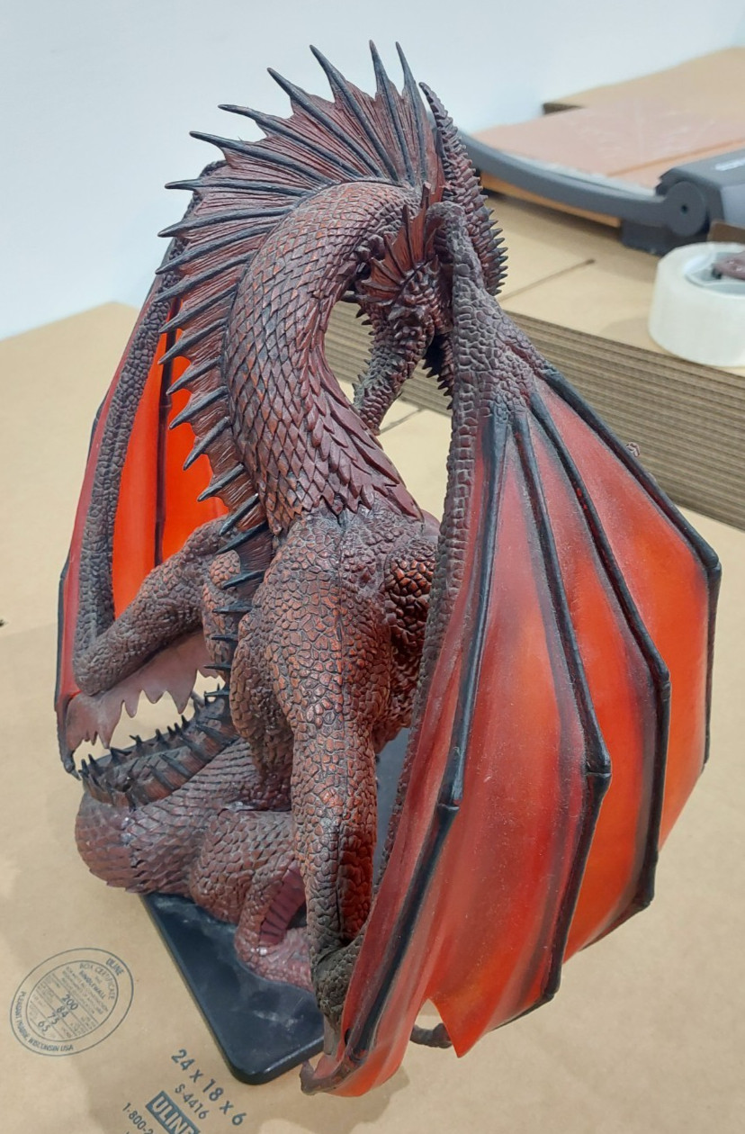 Dungeons & Dragons Icons Colossal Red Dragon Figure Limited Edition 2006 D&D