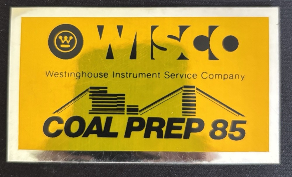 Vintage Mining Decal WISCO Coal Prep 1985