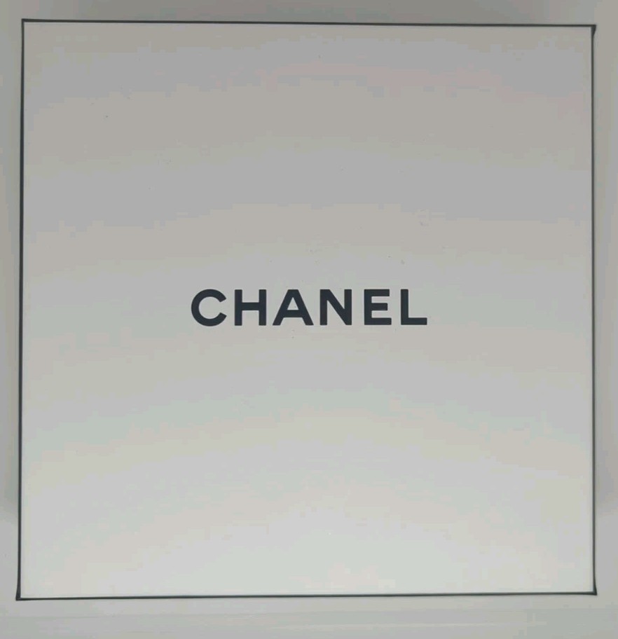 Chanel Square EMPTY GIFT BOX Container 8.5"x8.5"x3" AUTHENTIC