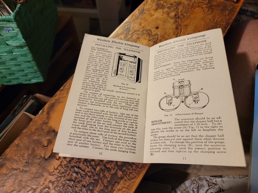 Western Electric Telephone No. 1317 Type Instructions Fro Installing & Testing
