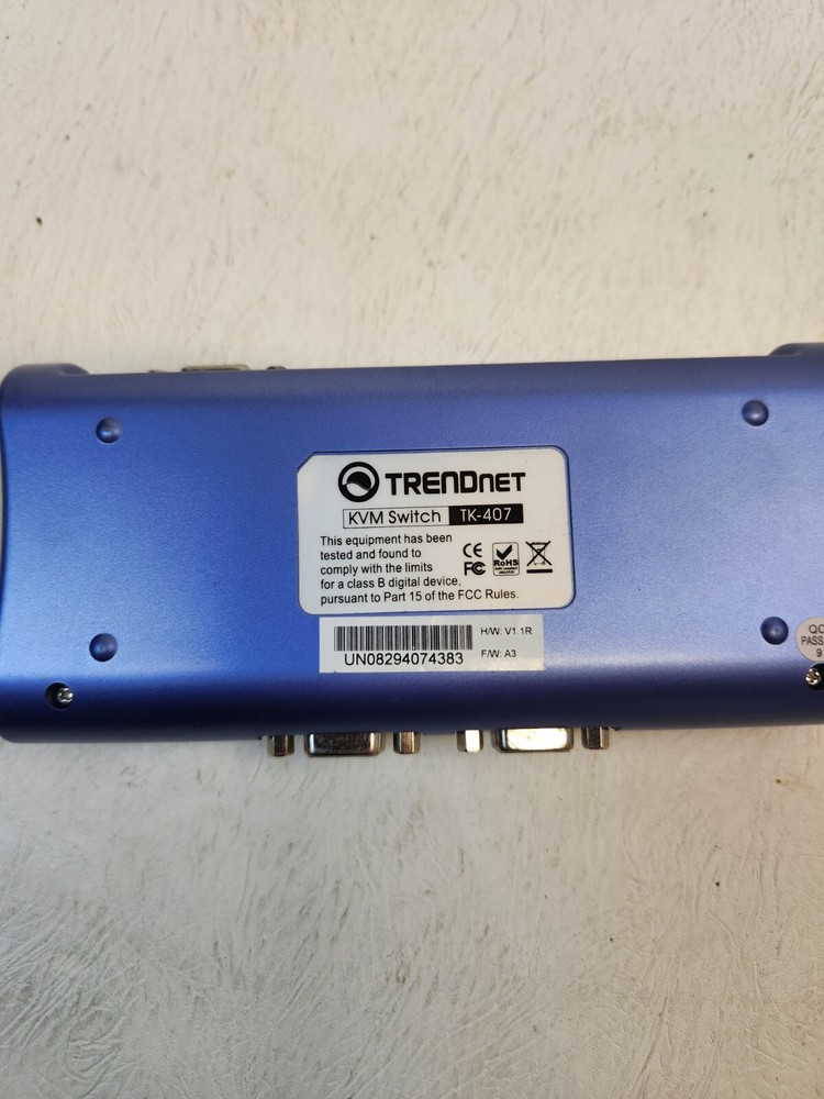 TRENDnet TK-407 4-Port USB KVM Switch UNIT ONLY