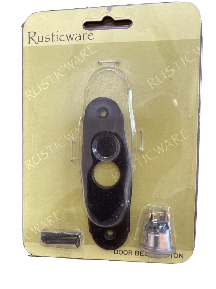 Rusticware Narrow Arch Lighted Doorbell Button Solid  Oil Rubbed Bronze