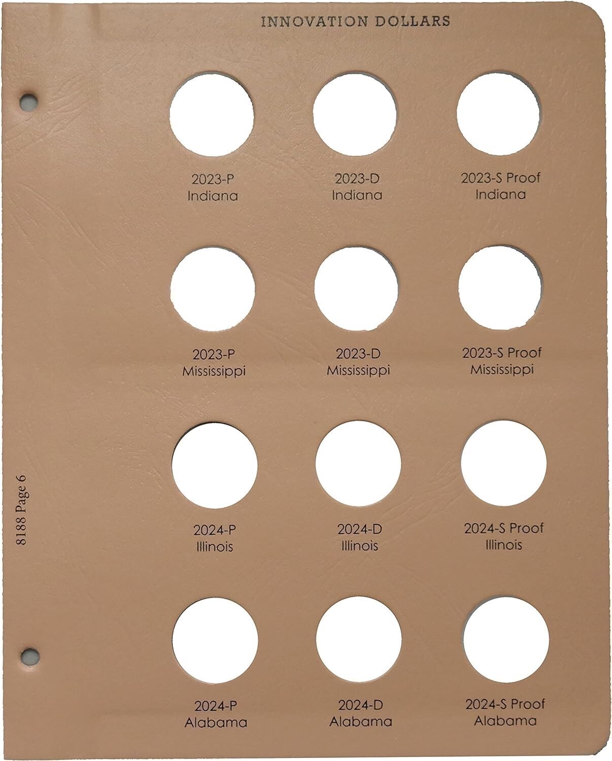 New Dansco Album For Innovation Dollar Coins w Proofs 2018-2024 8188 Archival