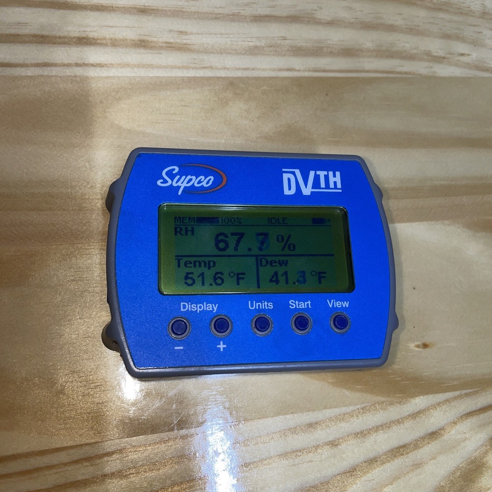 SUPCO DVTH Data View Logger,Temp and Humidity
