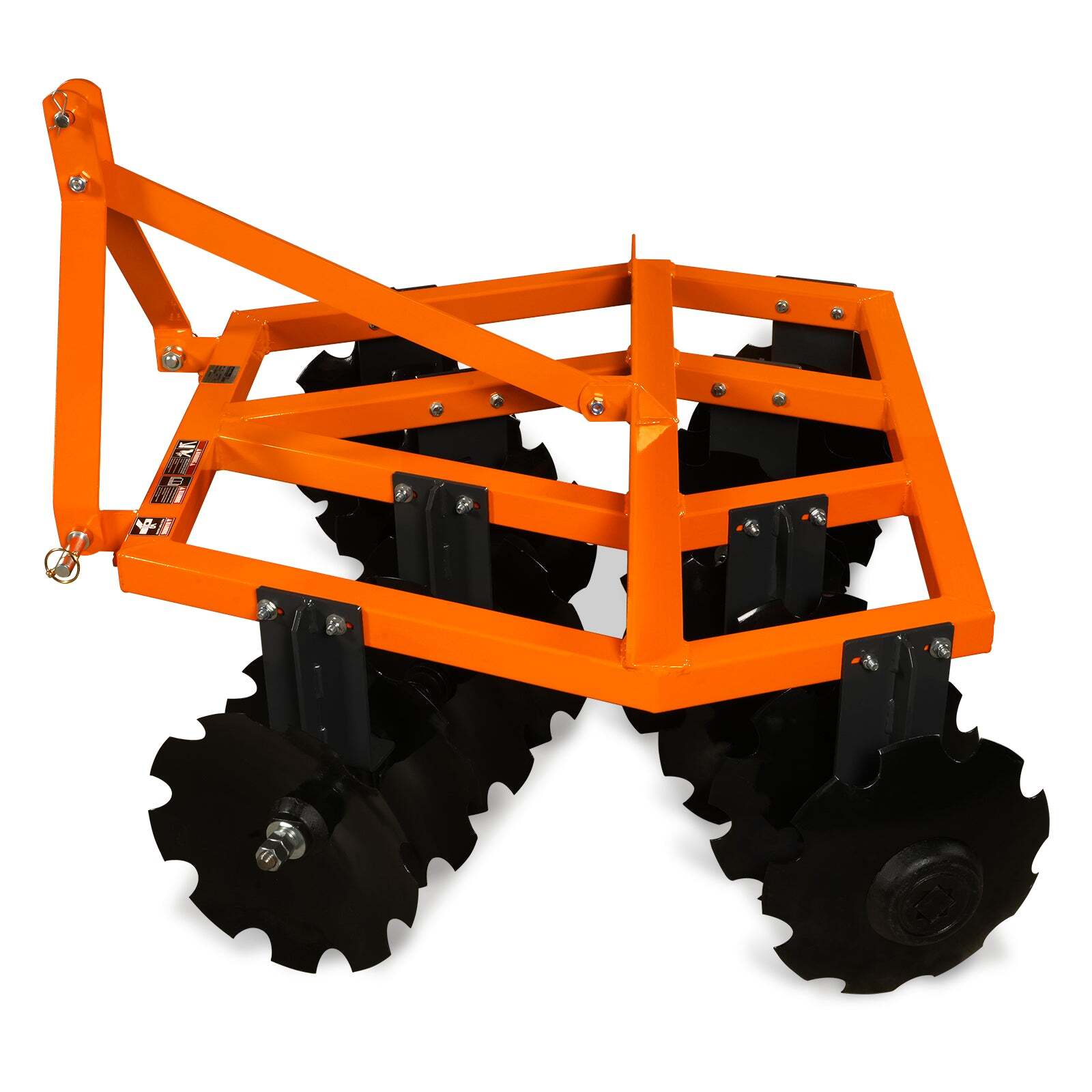 MechMaxx 3 Point Hitch 60" Notched Disc Harrow Plow Tractor Attachments, DH60