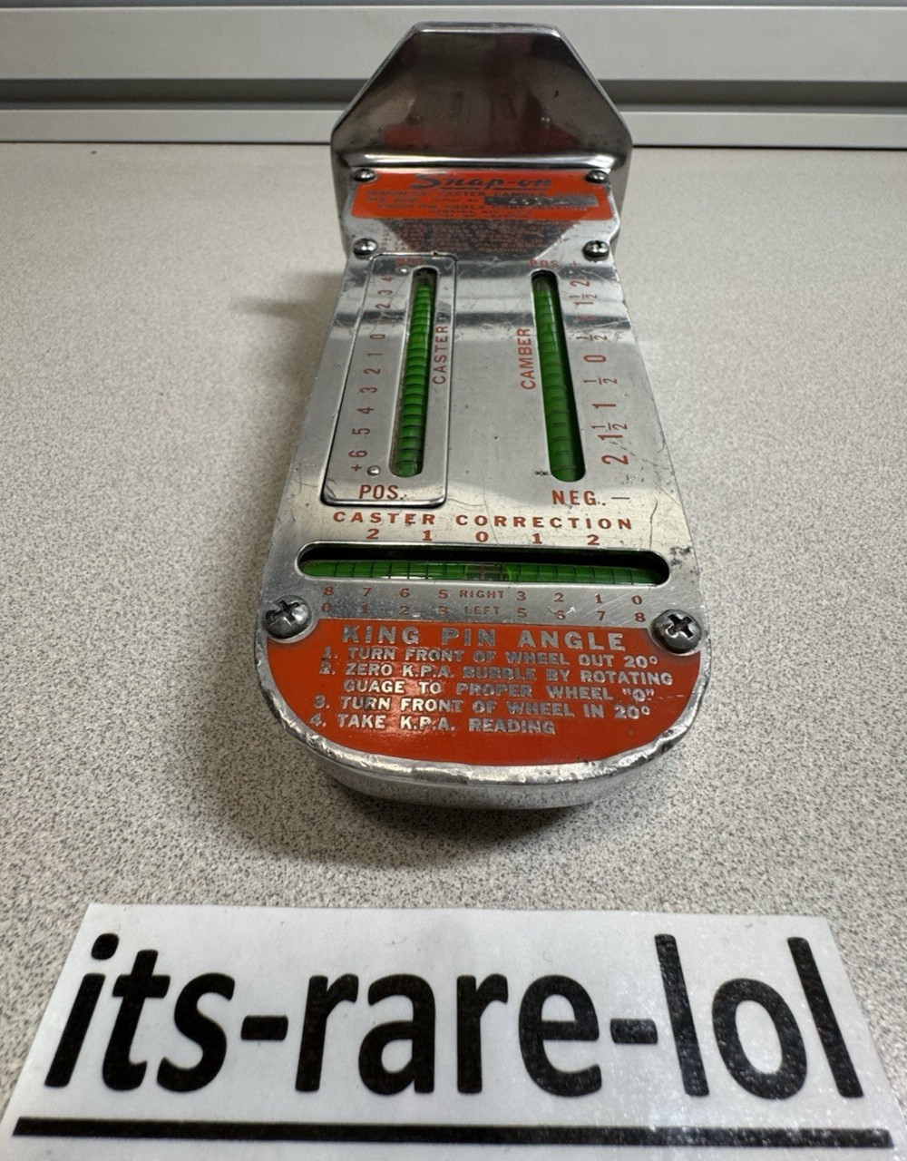 Snap-on WA-60E Magnetic Caster Camber Alignment Gauge & WA802/WA812 Hub Adapters