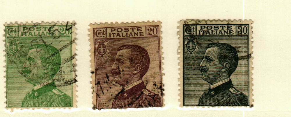 Italy #98-9,102 used