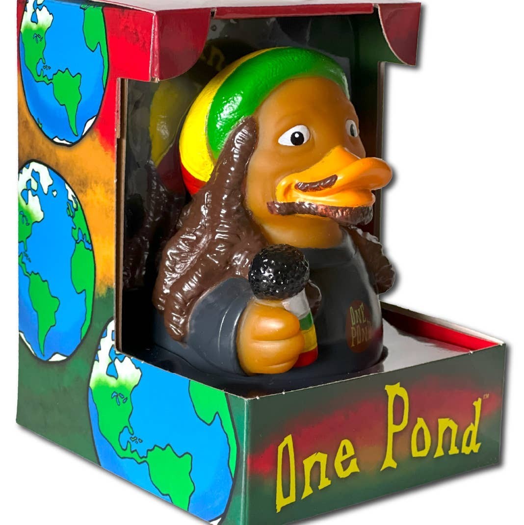 One Pond – CelebriDucks Rubber Duck 🎤🦆🇯🇲Reggae-vibe collectible duck in...