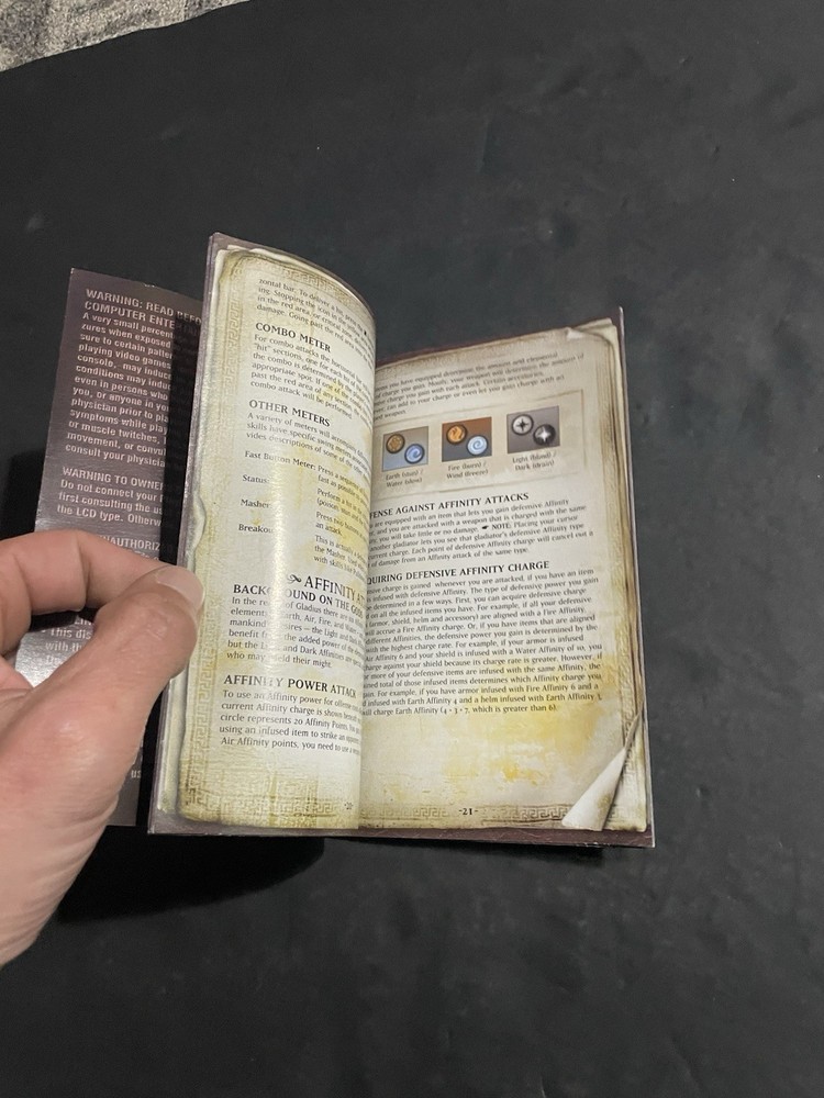 Gladius ps2 Manual Only